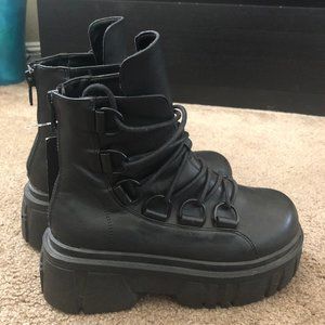 Current Mood Platform Combat Boot